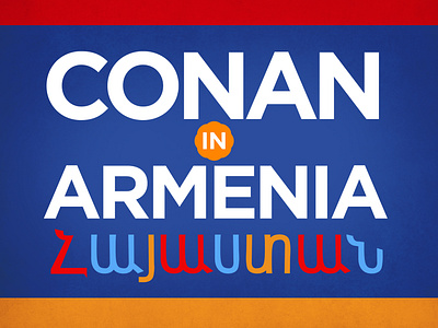 Conan Without Borders: Armenia Logo