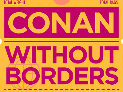 Conan Without Borders Logo app art brand branding clean design flat identity illustration illustrator lettering logo minimal type typography vector web website