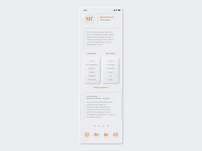 cv with neumorphism cv mobile ui neumorphic neumorphism ui