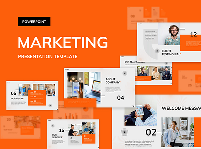 Marketing Presentation Template branding business corporate graphic design marketing presentation template