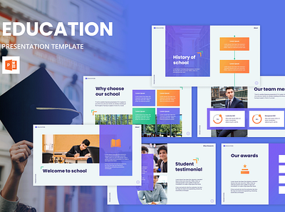 Education Presentation Template brainstorming branding business corporate education graphic design knowledge marketing presentation school template