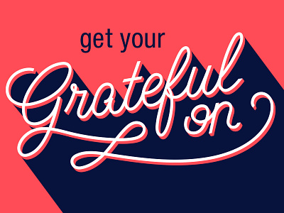 Grateful grateful lettering navy pink type