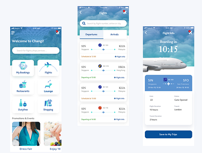 Airport App app design ux