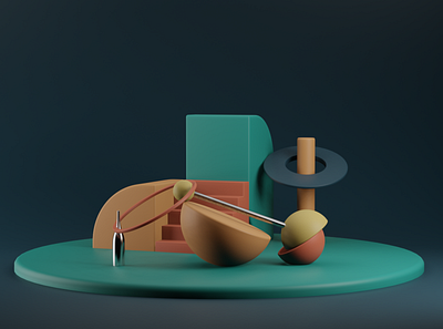 Abstract Style 3d abstract b3d bevel blender blender3dart design eevee geometic illustration render smooth soft