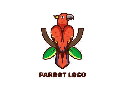 Parrot bird adobe illustrator artwork branding design drawing identity illustration illustrations logo logotype vector