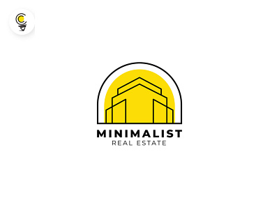 Minimalist real estate logo design