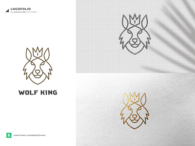 Wolf king logo brand branding company logo design graphic design head icon illustration logo vector wolf wolf logo