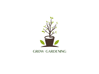 Gardening logo adobe illustrator art brand branding design drawing garden graphic design green illustration logo ui vector