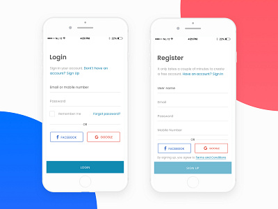 MySwaasth App (Login & Register)