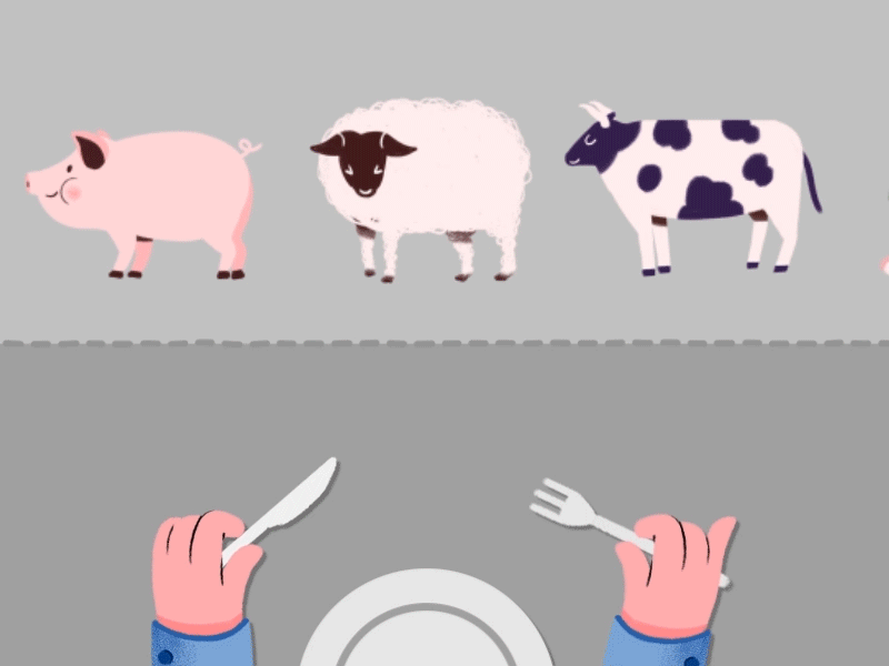 Eat or don't eat? animation design illustration