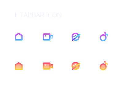 Music app tabbar icons