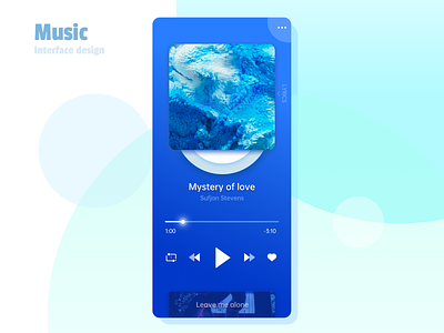 MUSIC PLAYER INTERFACE DESIGN app music player ui