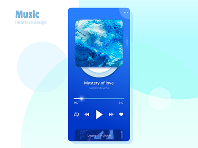 MUSIC PLAYER INTERFACE DESIGN