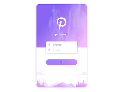 Login page of pinterest app login pinterest purple ui