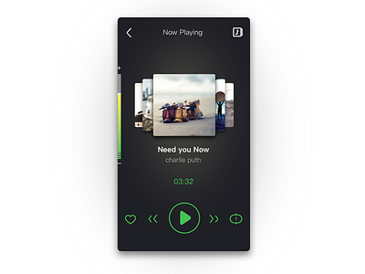 Vehicle UI design#music app music player ui vehicle