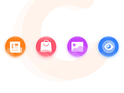 4 of icon set app design illustration logo ui