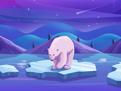 A polar bear bear illustration