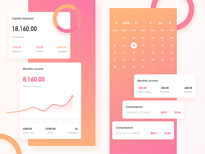 Finance app、ui design ui