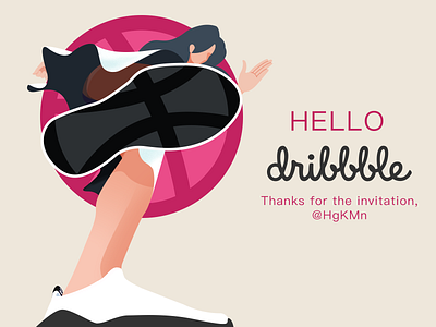 Hello Dribbble! design illustration ui