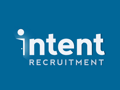 Intent logo concept "opening doors" door intent logo open recruitment