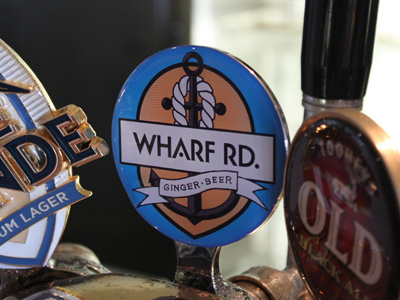 Wharf Rd. Ginger Beer Tap Head anchor beer draught ginger head logo tap