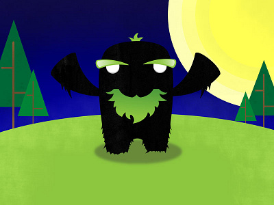 Cuddly Monster character happy fun times illustration illustrator monster