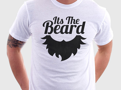 Its The Beard beard screen printing t shirt