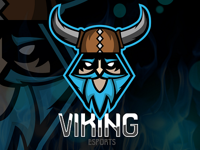 Viking Esports Team brand design branding esports graphic design logo viking