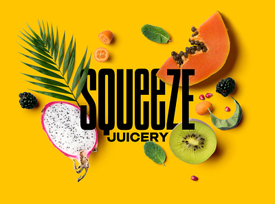 Squeeze Juicery brand design brand identity branding design juice juicery logo type typography vector