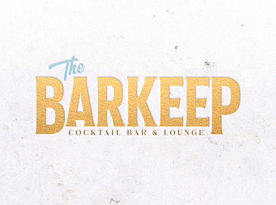 The Barkeep bar bar branding bar logo brand brand identity branding design gold hospitality icon logo lounge type typogaphy typography vector