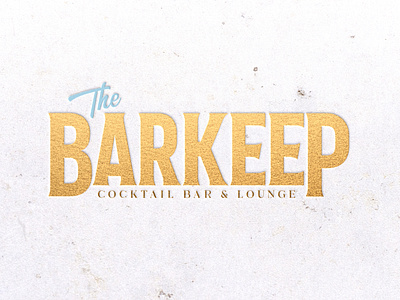 The Barkeep bar bar branding bar logo brand brand identity branding design gold hospitality icon logo lounge type typogaphy typography vector