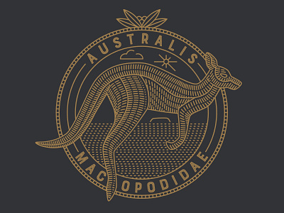 Australia Macropodidae design graphic design logo typography vector