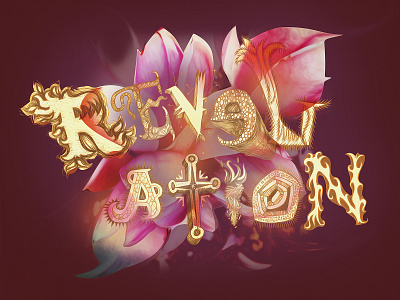 Revelation illustration typography