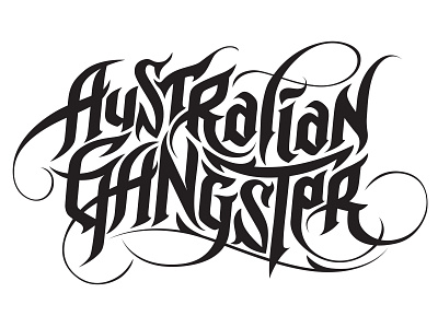 Australian Gangster typography