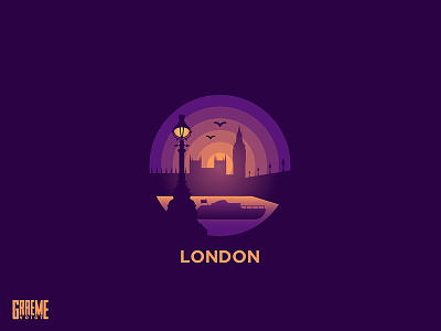 Westminster London big ben england europe icon illustration logo london pin sticker sun t shirt thames