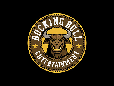Bucking Bull Entertainment Logo animal branding bucking bull country cow design entertainment graphic logo vector western