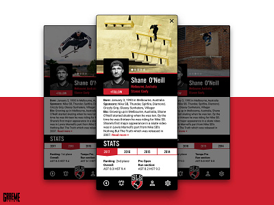 Daily Ui Challenge - User Profile app competition daily ui dailyui figma illustrator league nike photoshop profile skate skateboard skateboarding sketch stats street ui uichallenge ux