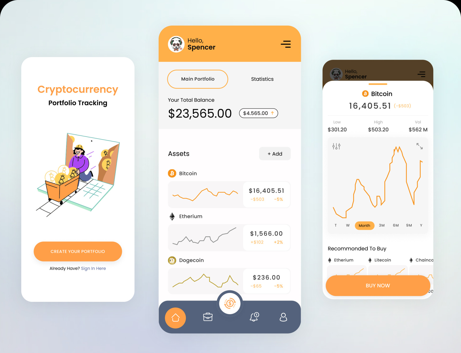 Crypto Tracker by Sourabh Singh on Dribbble