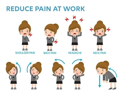 Stretch your shoulder and joints at the workplace health benefits pain