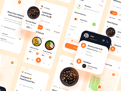 Foobase - Food Delivery app delivery design food food and drink food app food delivey food design food order interface mobile mobile app restaurant app ui ux