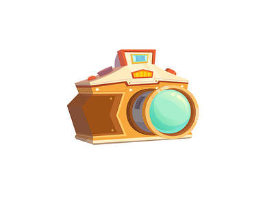 Build a CAMERA design icon illustration