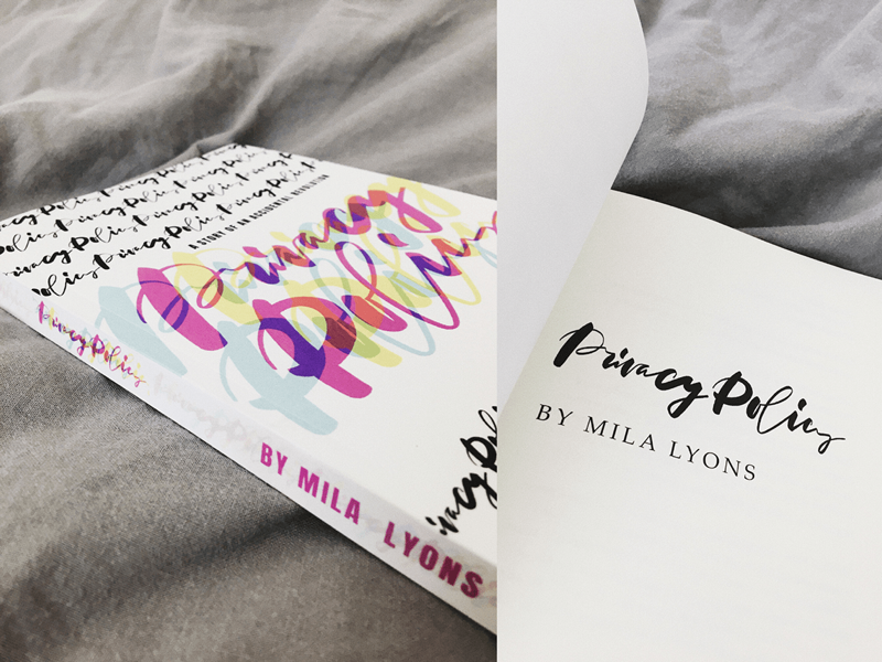 book cover letters by Kristina Tamaria on Dribbble