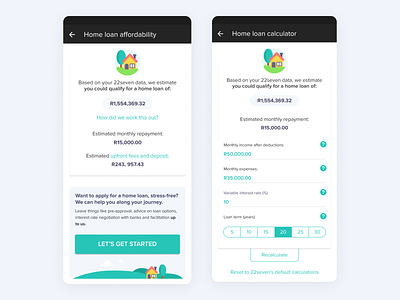 This is no ordinary home loans calculator... app design figma fintech interaction design product design product thinking ui user interface design visual design