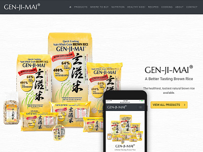 Gen Ji Mai Website Live brown rice mobile first responsive svg website