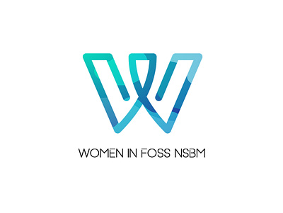 WOMEN IN FOSS COMMUNITY NSBM illustrator logo photoshop