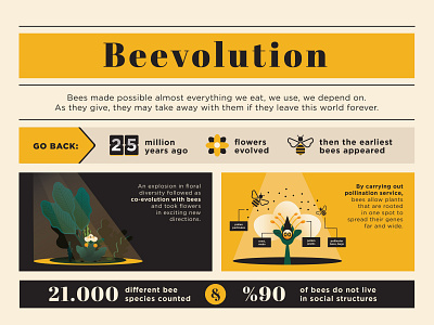 Bee Hotel Infographic bee content environment evolution exotic explainer flowers forest icon illustration infographic marketing plants polen post sustainable