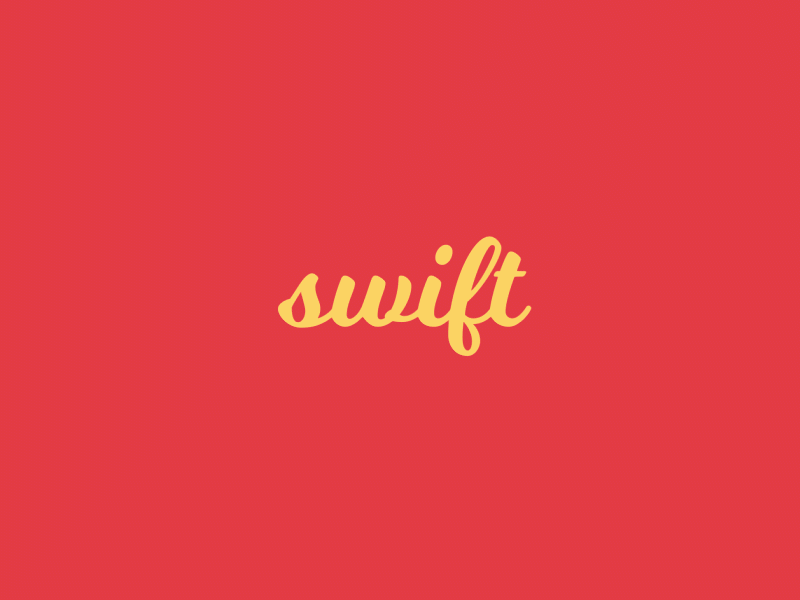 SWIFT 2danimation aftereffects animation flatdesign kinetictype lettering logo minimal typogaphy