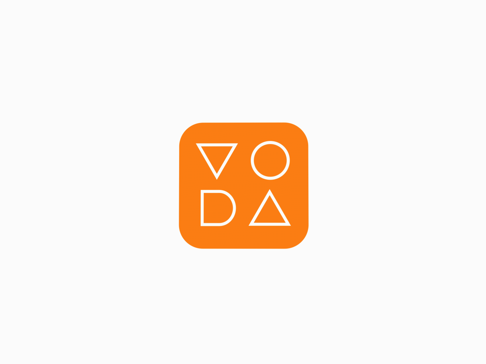 VODA Logo Animation 2d 2danimation aftereffects animation branding creative logo logoanimation minimal minimalism motion design