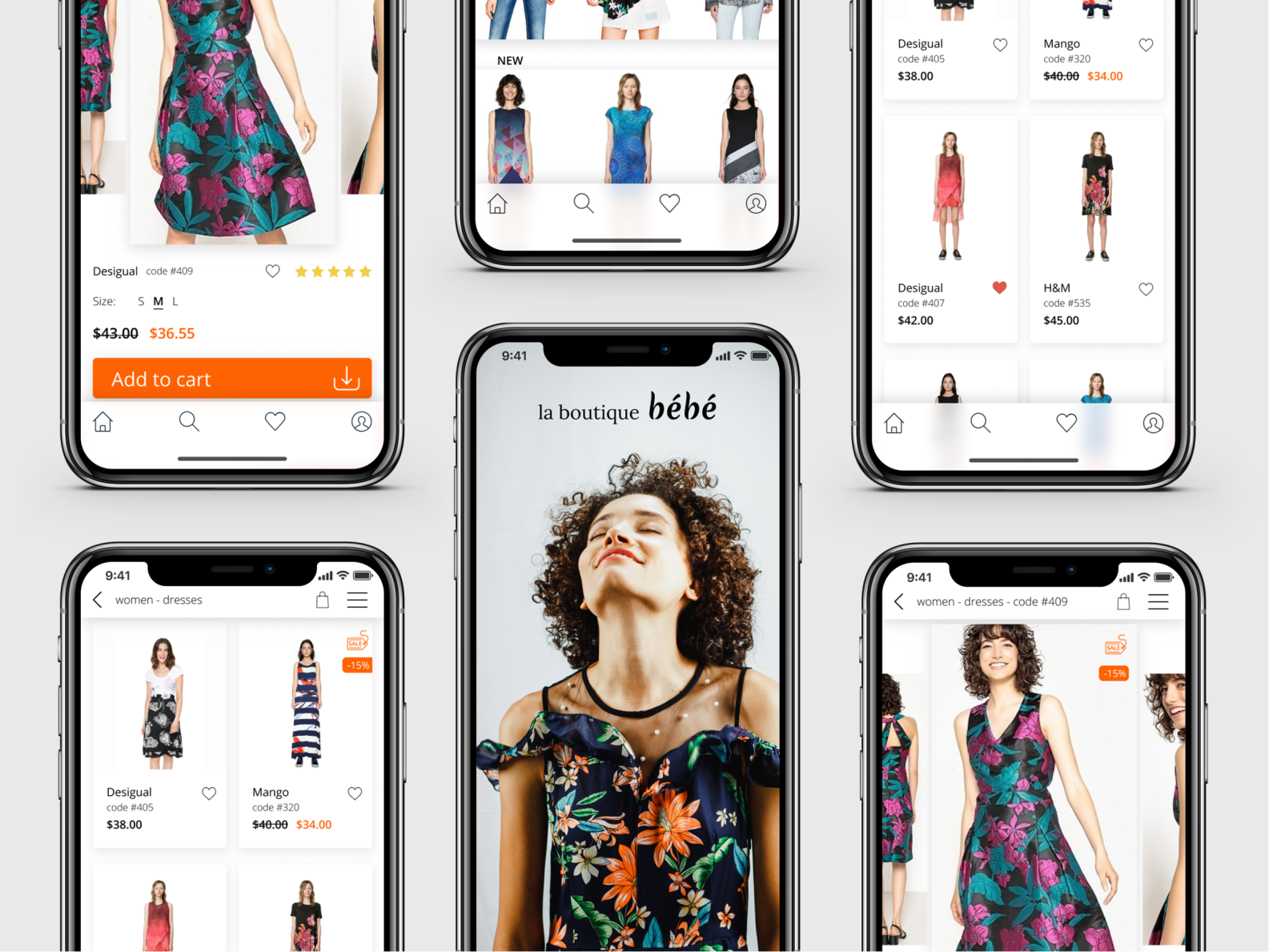 Mobile app design concept. Boutique by Ira Faus on Dribbble