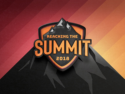 Reaching the Summit badge event logo mountain seal